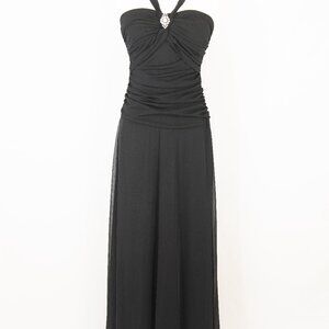 City Triangles Maxi Black Dress